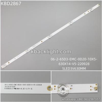 KBD2867 06-2-65D3-EMC-0D20-10X5-630X14-V5-220928/5-LED 3V630MM