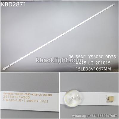 KBD2871 06-55N1-YS3030-0D35-4X15-LG-201015/15-LED 3V1067MM