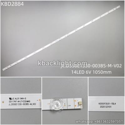 KBD2884 L1-1 HD550Y3U51-T0L4/JL.D550E1330-003BS-M-V02/14-LED 6V1050mm 4PCS/SET