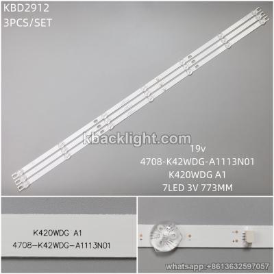 KBD2912 4708-K42WDG-A1113N01/K420WDG A1/7-LED 3V773MM 3PCS/SET
