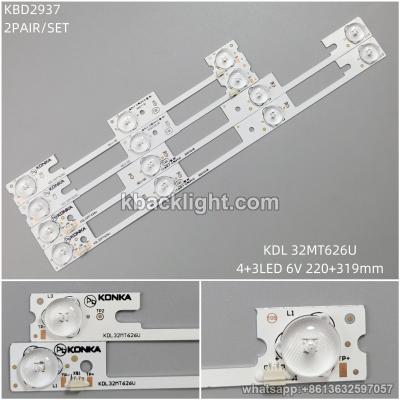 KBD2937 KBD2631=KBD2937/KDL 32MT626U/4+3-LED 6V220+319mm 2 PAIRS/ SET