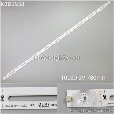 KBD2938 hollow-out 10-LED 3V780mm concave