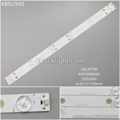 KBD2945 LB320798/KHP200684A/32D2000/6-LED 3V590mm