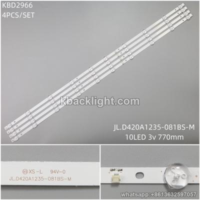 KBD2966 JL.D420A1235-081BS-M/10-LED 3v770mm 4PCS/SET