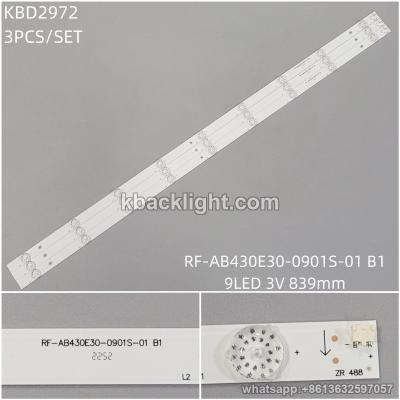 KBD2972 RF-AB430E30-0901S-01 B1/9-LED 3V839mm 3PCS/SET