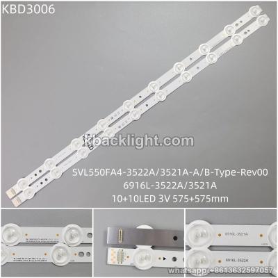 KBD3006 SVL550FA4-3522A/3521A-A/B-Type-Rev00/6916L-3522A/3521A/10+10-LED 3V575+575mm