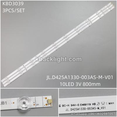 KBD3039 JL.D425A1330-003AS-M-V01/10-LED 3V800mm 3PCS/SET