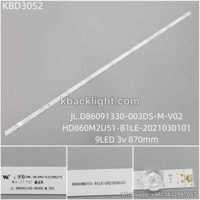 KBD3052 JL.D86091330-003DS-M-V02/HD860M2U51-B1LE-2021030101/9-LED 3v870mm