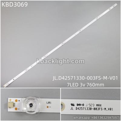 KBD3069 JL.D42571330-003FS-M-V01/7-LED 3v760mm 3PCS/SET
