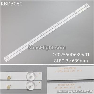 KBD3080 CC02550D639V01/8-LED 3v639mm. 16Pcs/set