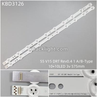 KBD3126 55 V15 DRT Rev0.4 1 A/B-Type/10+10-LED 3v575mm