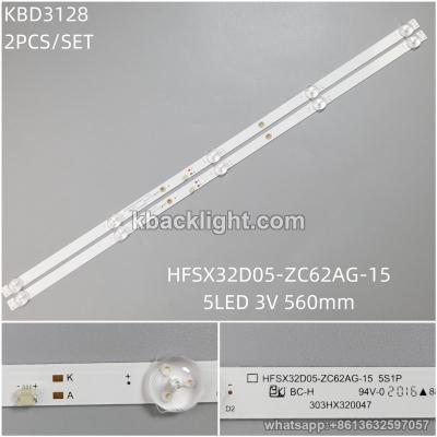 KBD3128 HFSX32D05-ZC62AG-15/5-LED 3V560mm 2PCS/SET