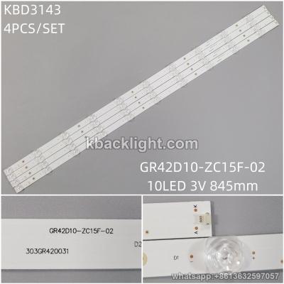 KBD3143 GR42D10-ZC15F-02/10-LED 3V845mm 4PCS/SET