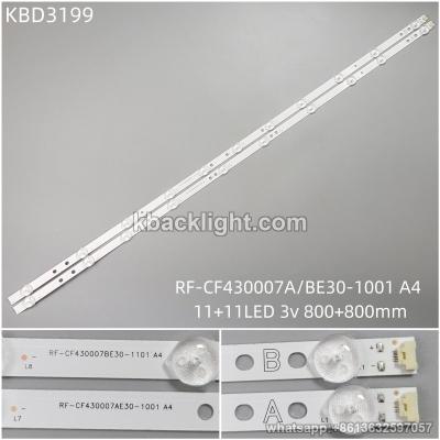 KBD3199 RF-CF430007A/BE30-1001 A4/11+11-LED 3v800+800mm