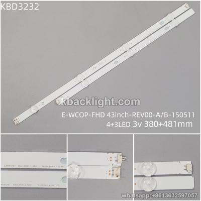 KBD3232 E-WCOP-FHD 43inch-REV00-A/B-150511/LF51 FHD-A/4+3-LED 3v380+481mm