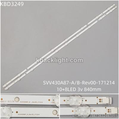 KBD3249 SVV430A87-A/B-Rev00-171214/10+8-LED 3v840mm