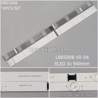KBD3268 LB8500B V0-04/XBR-85X800H 8500B00002/8-LED 3v940mm 16PCS/SETb1-1