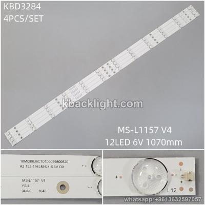 KBD3284 MS-L1157 V4/12-LED 6V1070mm 4PCS/SET