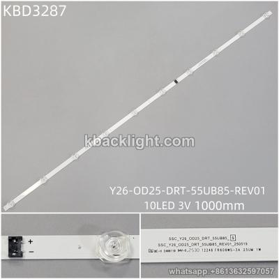 KBD3287 Y26-OD25-DRT-55UB85-REV01/10-LED 3V1000mm