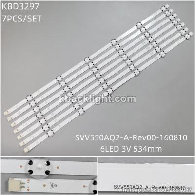 KBD3297 SVV550AQ2-A-Rev00-160810/6-LED 3V534mm 7PCS/SET