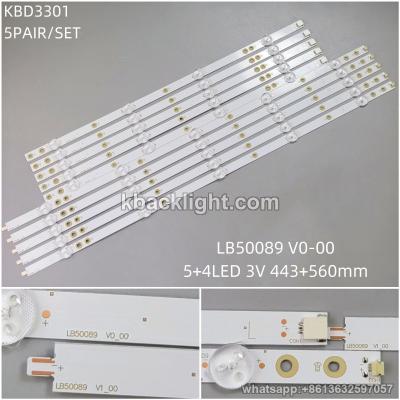 KBD3301 LB50089 V0-00/5+4-LED 3V443+560mm 5PAIR/SET