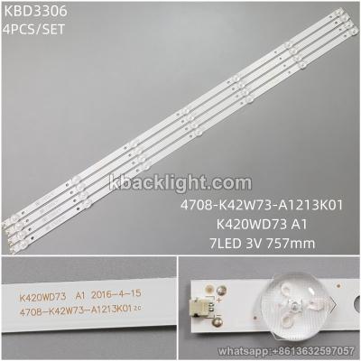 KBD3306 4708-K42W73-A1213K01/K420WD73 A1/7-LED 3V756mm