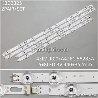 KBD3325 43R/LR00/A42EG 58283A/6+8-LED 3V440+362mm