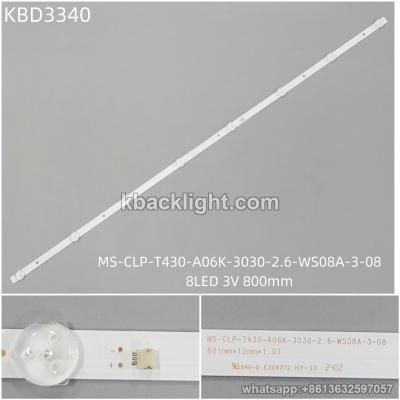 KBD3340 MS-CLP-T430-A06K-3030-2.6-WS08A-3-08/8-LED 3V800