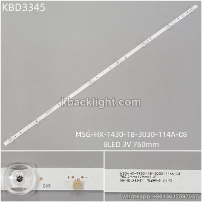 KBD3345 MSG-HX-T430-18-3030-114A-08/8-LED 3V760mm
