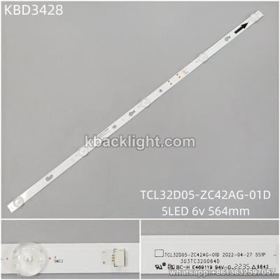 KBD3428 TCL32D05-ZC42AG-01D/5-LED 6v564mm