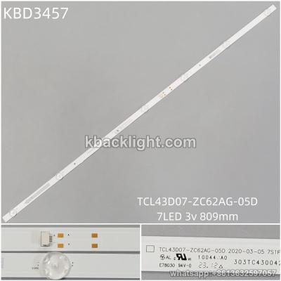 KBD3457 TCL43D07-ZC62AG-05D/7-LED 3v809mm