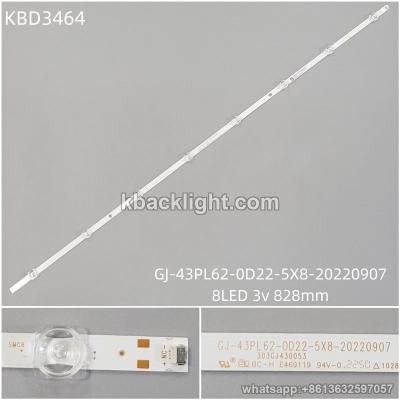 KBD3464 GJ-43PL62-0D22-5X8-20220907/8-LED 3v828mm