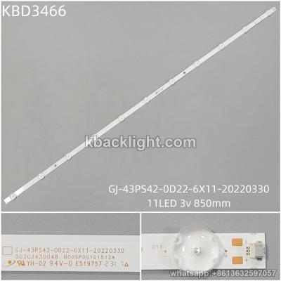 KBD3466 GJ-43PS42-0D22-6X11-20220330/11-LED 3v850mm