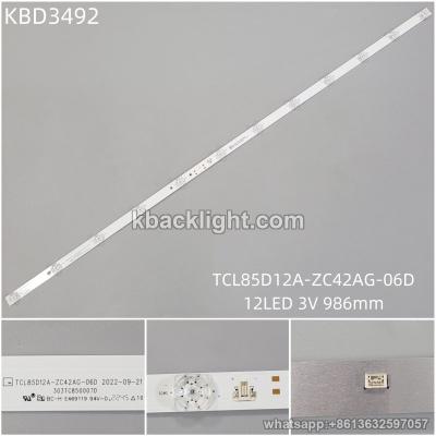 KBD3492 TCL85D12A-ZC42AG-06D/12-LED 3V986mm