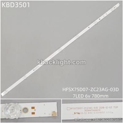 KBD3501 HFSX75D07-ZC23AG-03D/7-LED 6v780mm