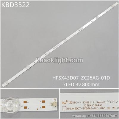 KBD3522 HFSX43D07-ZC26AG-01D/7-LED 3v800mm