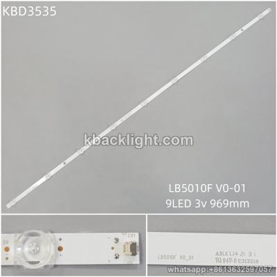KBD3535 LB5010F V0-01 LB-GM3030-GJ0D22505X9AMB2-1-S/T/ 9-LED 3v969mm 5PCS/SET