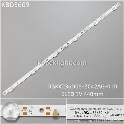KBD3609 [SS-3-3}DGKK236D06-ZC42AG-01D/6-LED 3V440mm