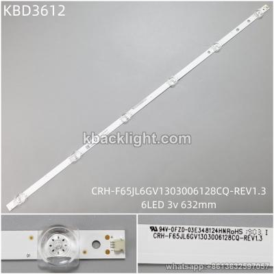 KBD3612 CRH-F65JL6GV1303006128CQ-REV1.3/6-LED 3v632mm