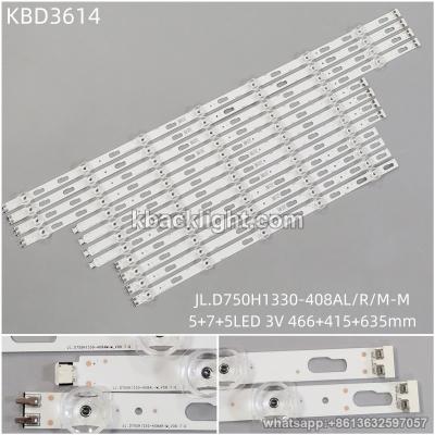 KBD3614 JL.D750H1330-408AL/R/M-M/5+7+5-LED 3V466+415+635mm 4（L+R+M）/SET