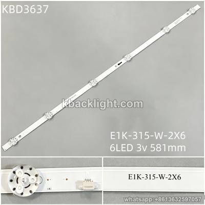 KBD3637 E1K-315-W-2X6/6-LED 3v581mm