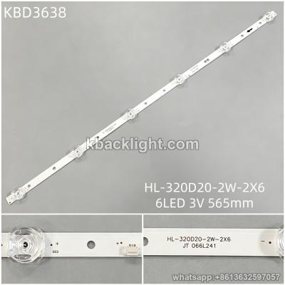 KBD3638 HL-320D20-2W-2X6/6-LED 3V565mm