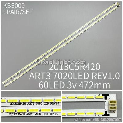 KBE009 2013C5R420 ART3 7020 LED REV1.0/60LED 3v 472mm 1 PAIR/ SET