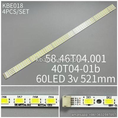 KBE018 40T04-01b/58.46T04.001/60LED 3v 521mm 4PCS/SET