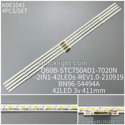 KBE1043 blue & white dual color/Q60B-STC750AD1-7020N-2IN1-42LEDS-REV1.0-210919/BN96-54494A/42LED 3v 411mm