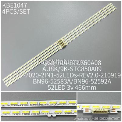 KBE1047 dual white light/Q60/70A-STC850A08 AU8K/9K-STC850A09-7020-2IN1-52LEDS-REV2.0-210919/BN96-52583A/BN96-52592A/ 52LED 3v 466mm