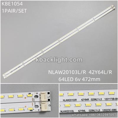 KBE1054 NLAW20103L/R/42Y64L/R/64LED 6v 472mm 1 PAIR/ SET