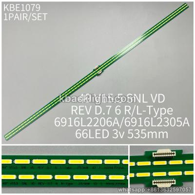 KBE1079 49 V15.5 SNL VD REV D.7 6 R/L-Type 6916L2206A/6916L2305A/66LED 3v 535mm