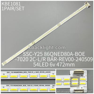 KBE1081 SSC-Y25 86QNED80A-BOE-7020 2C-L/R BAR-REV00-240509/54LED 6v 472mm