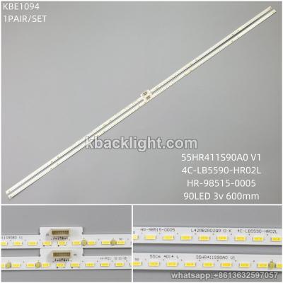 KBE1094 55HR411S90A0 V1/4C-LB5590-HR02L/HR-98515-0005/90LED 3v 600mm 1 PAIR/ SET